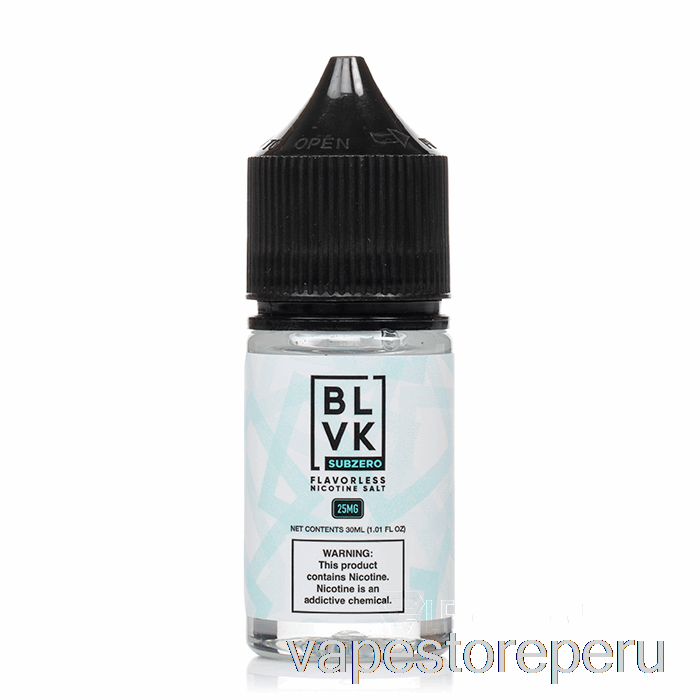 Vape Sin Nicotina Peru Sub Zero - Sales Blvk - 30ml 25mg